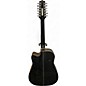 Used Takamine GD30CE-12 black 12 String Acoustic Electric Guitar