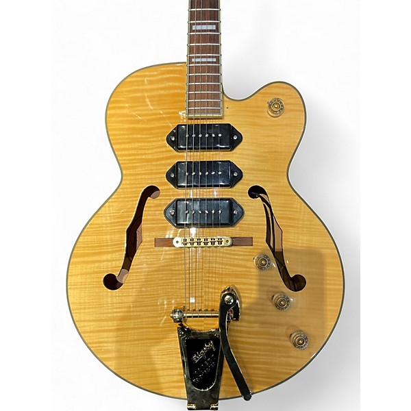 Used Epiphone ZEPHYR BLUES DELUXE Natural Hollow Body Electric Guitar