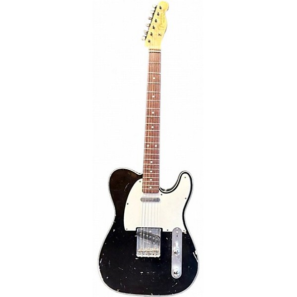 Used 2010s Fender 1960 Relic Tele Custom Black Solid Body Electric Guitar