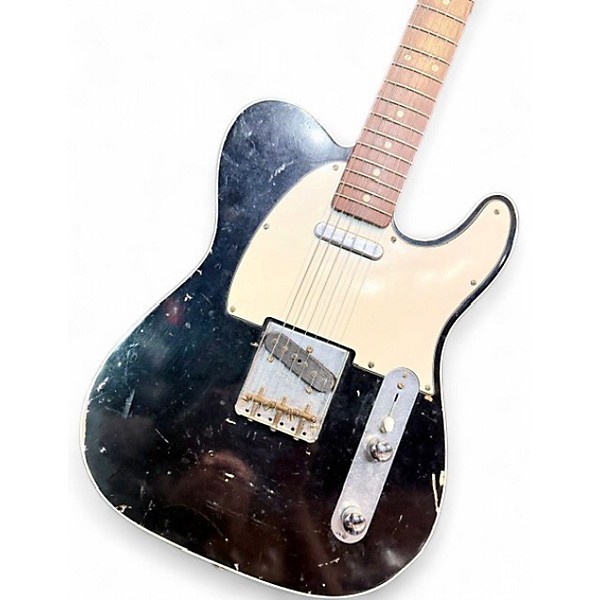 Used 2010s Fender 1960 Relic Tele Custom Black Solid Body Electric Guitar