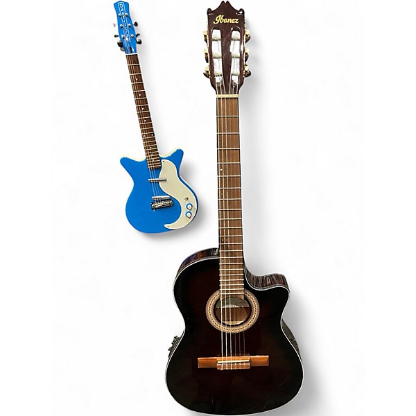 Used Ibanez GA35TCE DARK VIOLIN BURST Classical Acoustic Electric Guitar