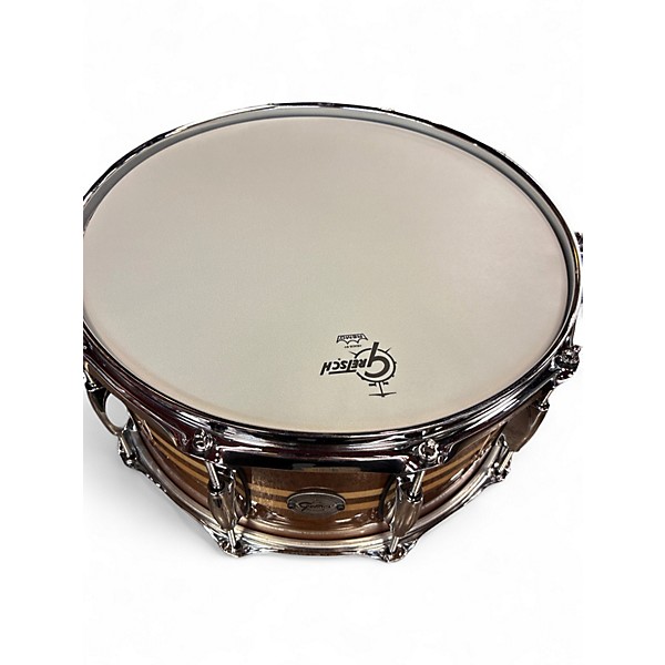 Used Gretsch Drums 6.5X14 Full Range Snare Brown Drum