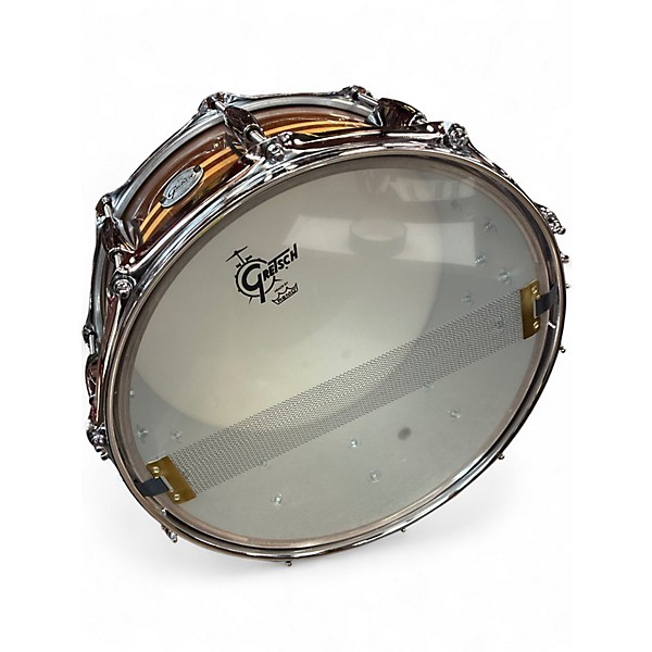 Used Gretsch Drums 6.5X14 Full Range Snare Brown Drum