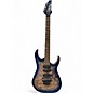Used Ibanez RG1070PBZ Premium Cerulean Blue Solid Body Electric Guitar thumbnail