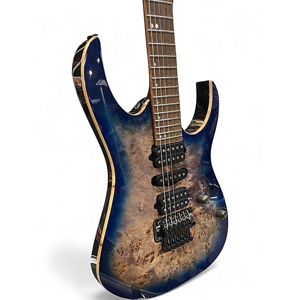 Used Ibanez RG1070PBZ Premium Cerulean Blue Solid Body Electric Guitar