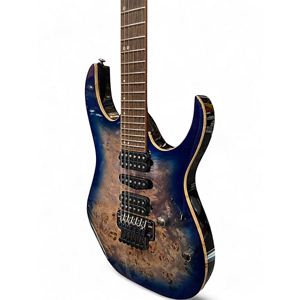 Used Ibanez RG1070PBZ Premium Cerulean Blue Solid Body Electric Guitar