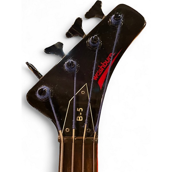 Used Washburn B5 Black Electric Bass Guitar