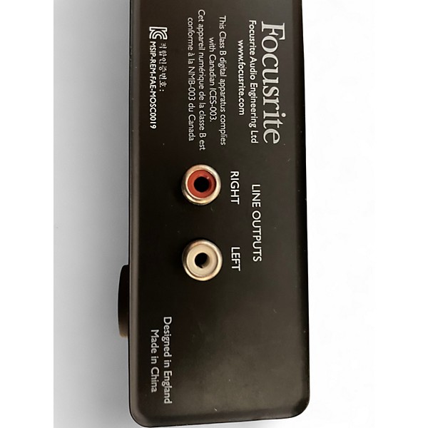 Used Focusrite Scarlett Solo Gen 3 Audio Interface