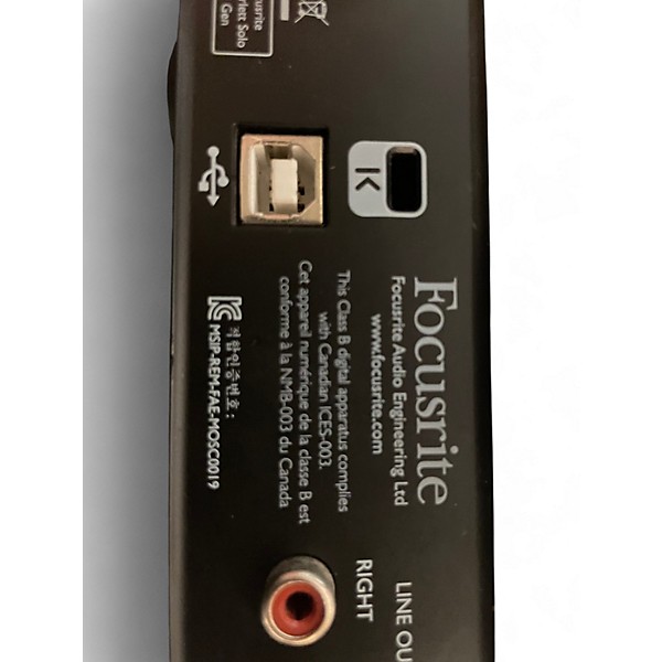 Used Focusrite Scarlett Solo Gen 3 Audio Interface