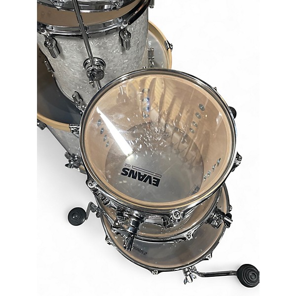 Used SONOR 6 Piece AQ2 WHITE MARINE PEARL Drum Kit