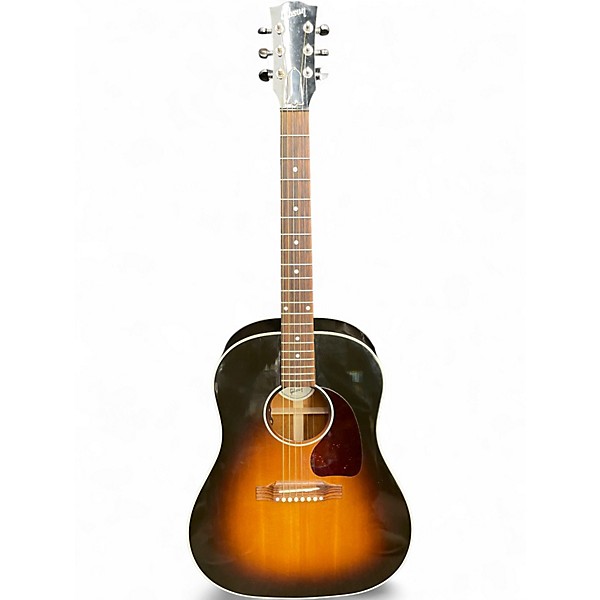 Used 2019 Gibson J45 Standard Tobacco Burst Acoustic Electric Guitar