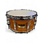 Used Pork Pie USA 7X14 BUBINGA GLOSS SNARE Amber Drum thumbnail