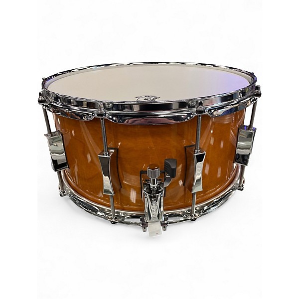 Used Pork Pie USA 7X14 BUBINGA GLOSS SNARE Amber Drum