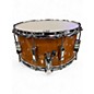 Used Pork Pie USA 7X14 BUBINGA GLOSS SNARE Amber Drum