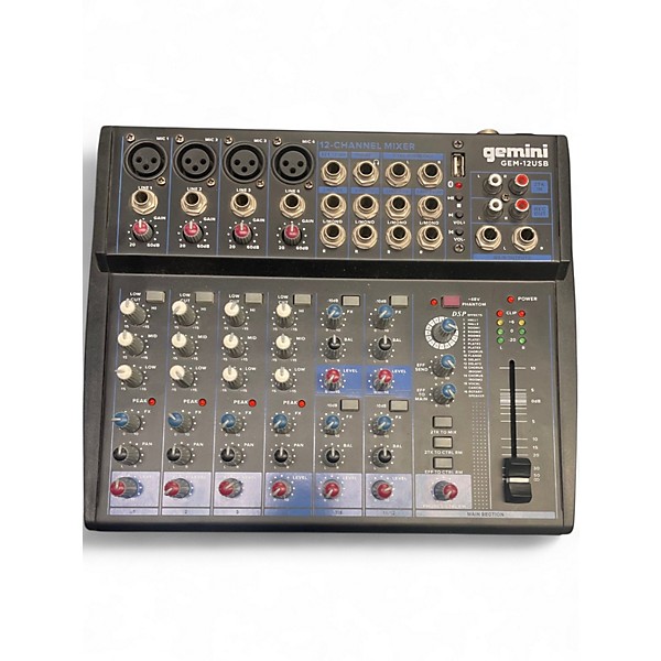Used Gemini GEM-12USB Unpowered Mixer