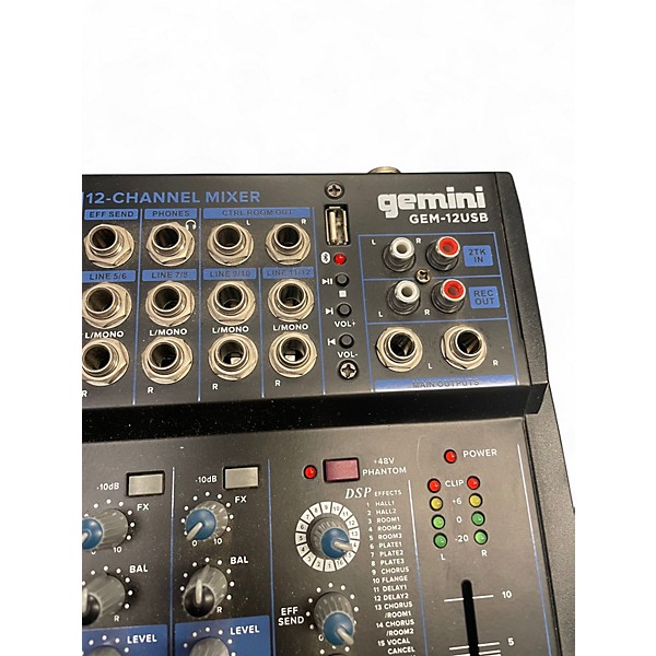 Used Gemini GEM-12USB Unpowered Mixer