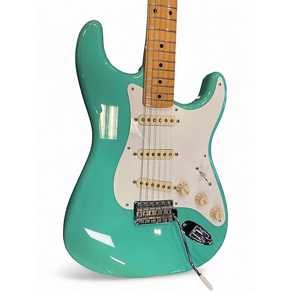 Used Fender Vintera 50s Stratocaster Surf Green Solid Body Electric Guitar
