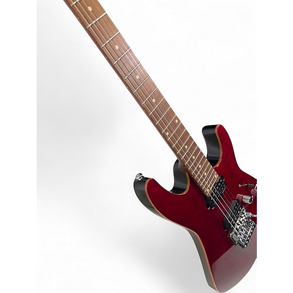 Used Harley Benton FUSION-III HH FR  TRANSPARENT FLAMED CHERRY Solid Body Electric Guitar