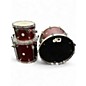 Used DW 3 Piece Design Series matte Red Drum Kit thumbnail