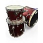 Used DW 3 Piece Design Series matte Red Drum Kit