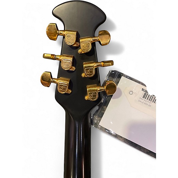 Used Ovation 1868 ELITE Black Acoustic Electric Guitar