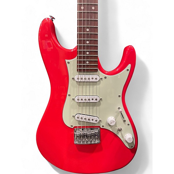 Used Ibanez AZES31 Vermillion Solid Body Electric Guitar