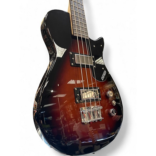 Used Gretsch Guitars Streamliner Jet Club Bass Single-Cut Short-Scale Havana Burst Electric Bass Guitar