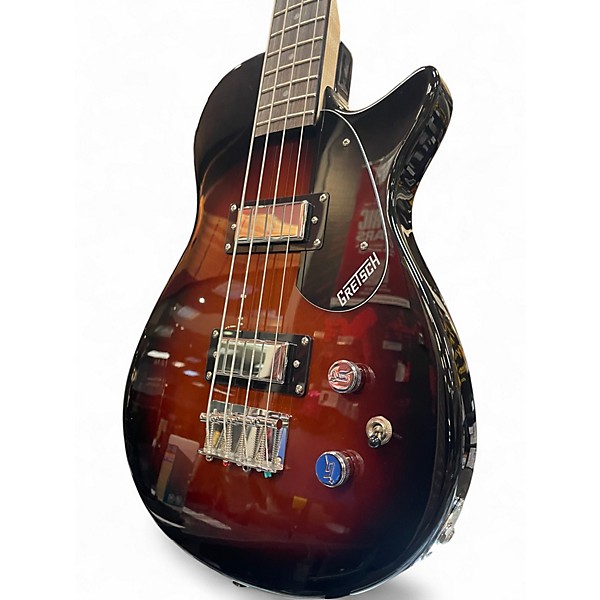 Used Gretsch Guitars Streamliner Jet Club Bass Single-Cut Short-Scale Havana Burst Electric Bass Guitar