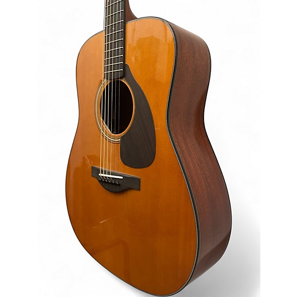 Used Yamaha fgx 5 red label Natural Acoustic Electric Guitar