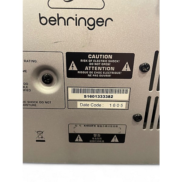 Used Behringer ULTRATONE K450FX Keyboard Amp