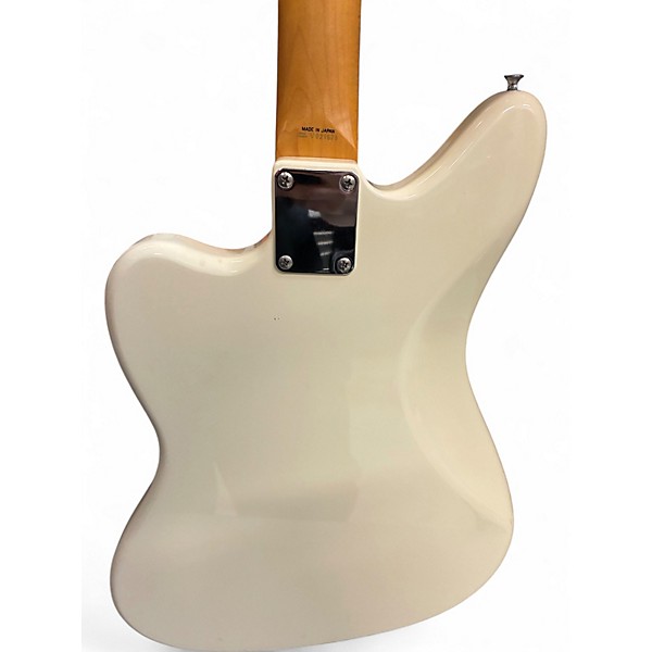 Used 1996 Fender 1962 Reissue Jaguar Vintage White Solid Body Electric Guitar