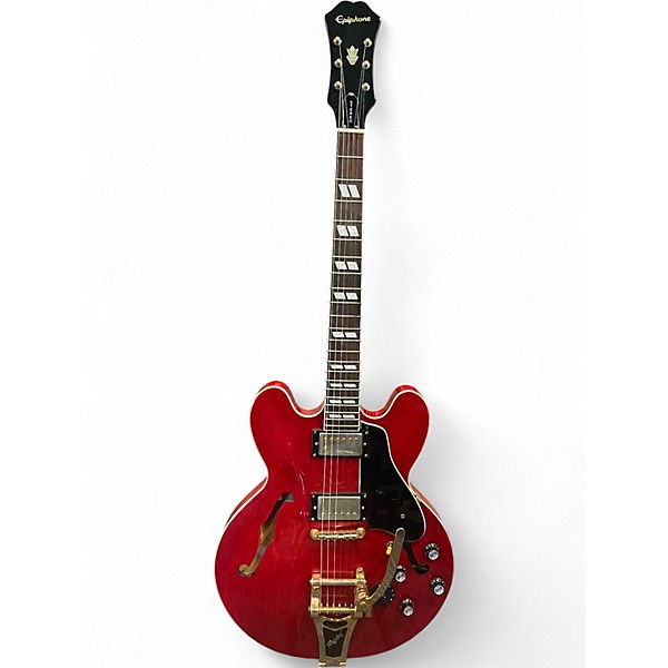 Used Epiphone DOT ES 345 CH STEREO RED Hollow Body Electric Guitar