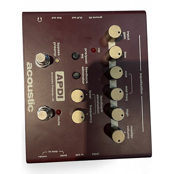 Used Acoustic APDI ACOUTIC PREAMP + DI Pedal