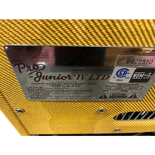 Used Fender Pro Junior IV 15W 1x10 Tube Guitar Combo Amp