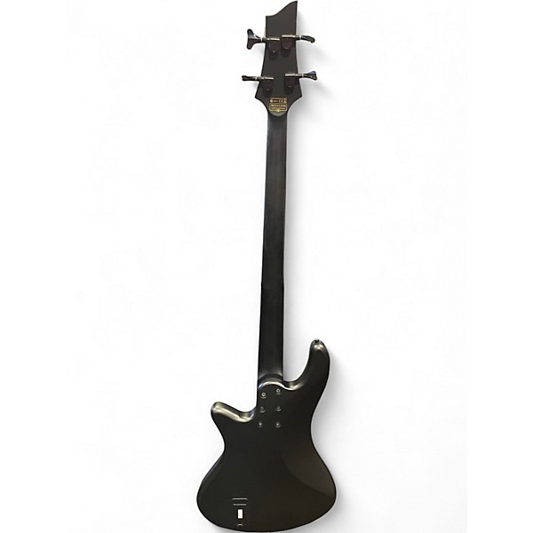 Used Schecter Guitar Research STILETTO STEALTH 4 SATIN BLACK Electric Bass Guitar
