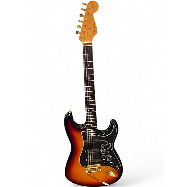 Used Fender Artist Series Stevie Ray Vaughan Stratocaster 2 Color Sunburst Solid Body Electric Guitar