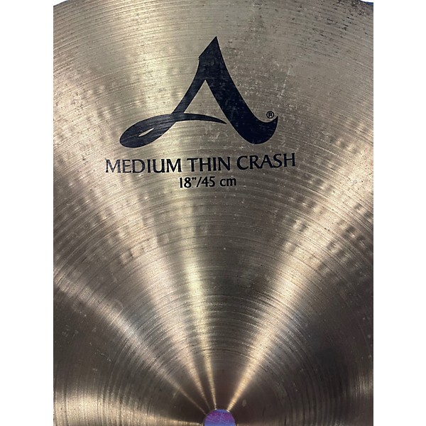 Used Zildjian 18in A Series Medium Thin Crash Cymbal