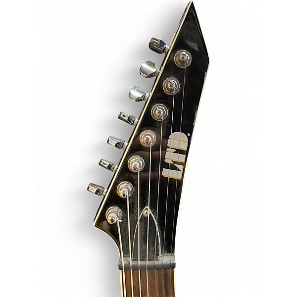 Used ESP LTD SC608B Stephen Carpenter Signature Baritone Black Solid Body Electric Guitar