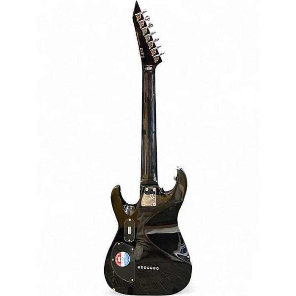 Used ESP LTD SC608B Stephen Carpenter Signature Baritone Black Solid Body Electric Guitar