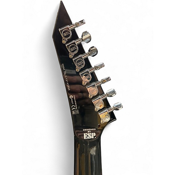 Used ESP LTD SC608B Stephen Carpenter Signature Baritone Black Solid Body Electric Guitar