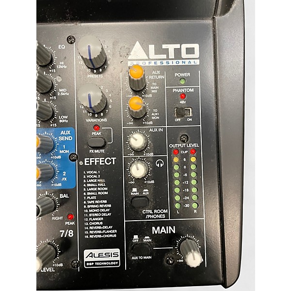 Used Alto ZMX122FX 8-Channel Unpowered Mixer | Guitar Center