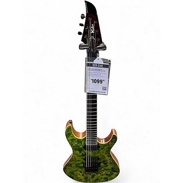 Used Vola Ares Green Solid Body Electric Guitar