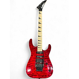 Used Jackson JS34Q Dinky Trans Red Solid Body Electric Guitar
