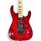 Used Jackson JS34Q Dinky Trans Red Solid Body Electric Guitar
