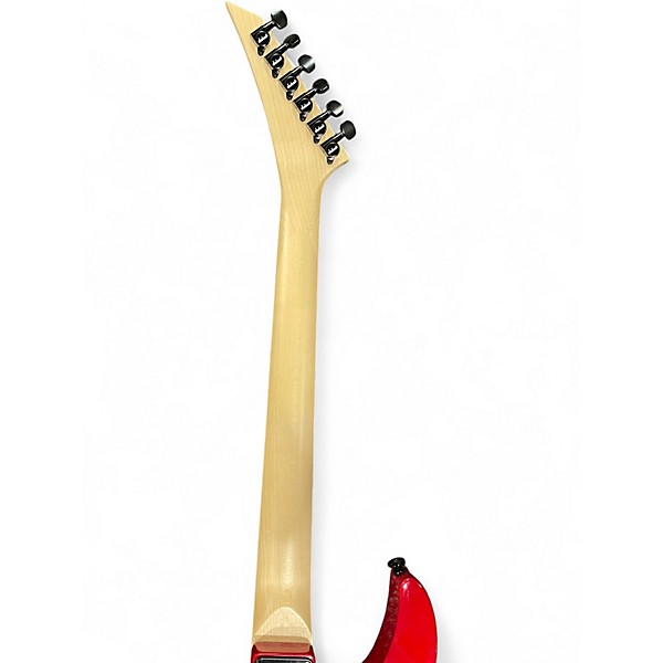 Used Jackson JS34Q Dinky Trans Red Solid Body Electric Guitar