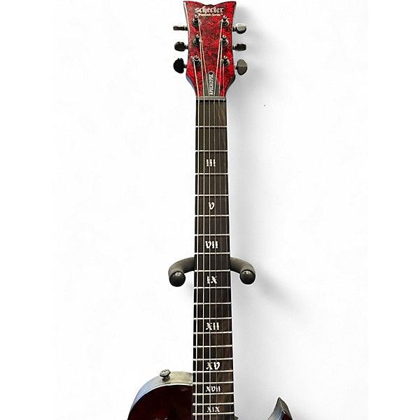 Used Schecter Guitar Research SOLO II APOCALYPSE RED Solid Body Electric Guitar