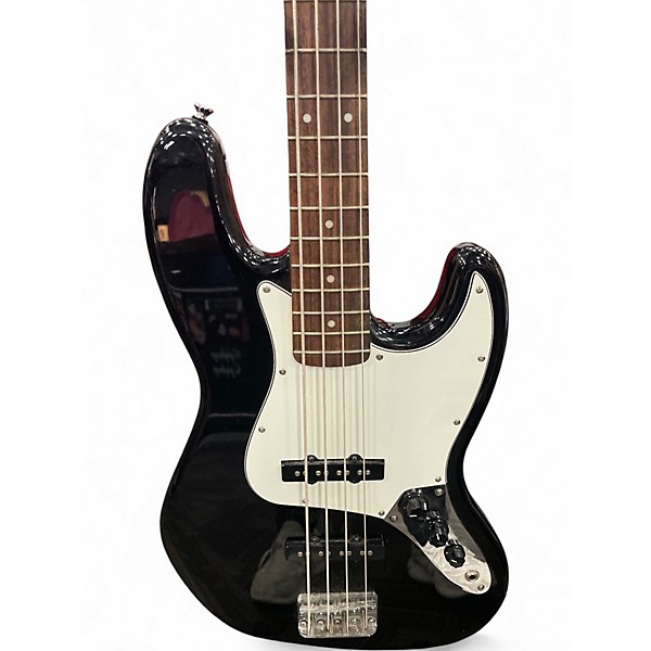 Used Squier Affinity Jazz Bass Black Electric Bass Guitar