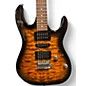 Used Ibanez GRX70QA TIGER BURST Solid Body Electric Guitar