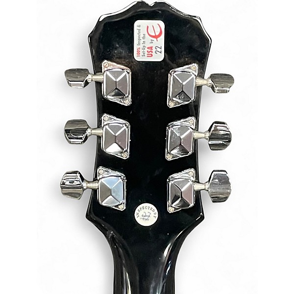 Used Epiphone Les Paul Junior Single Cut Ebony Solid Body Electric Guitar