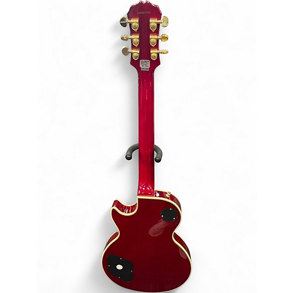 Used 2003 Epiphone Les Paul Custom Cherry Sunburst Solid Body Electric Guitar